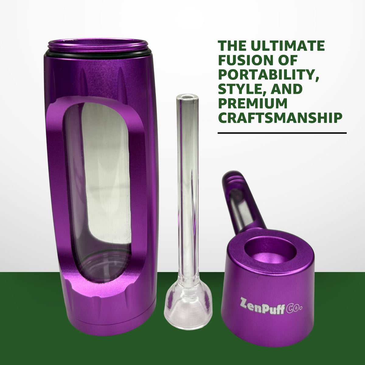 Zenpuff Co Luxury Aluminum/Glass Water Bottle VIP