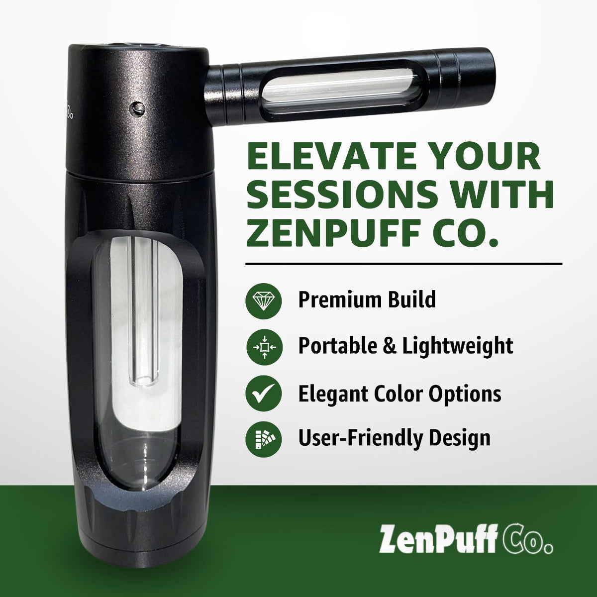 Zenpuff Co Luxury Aluminum/Glass Water Bottle VIP