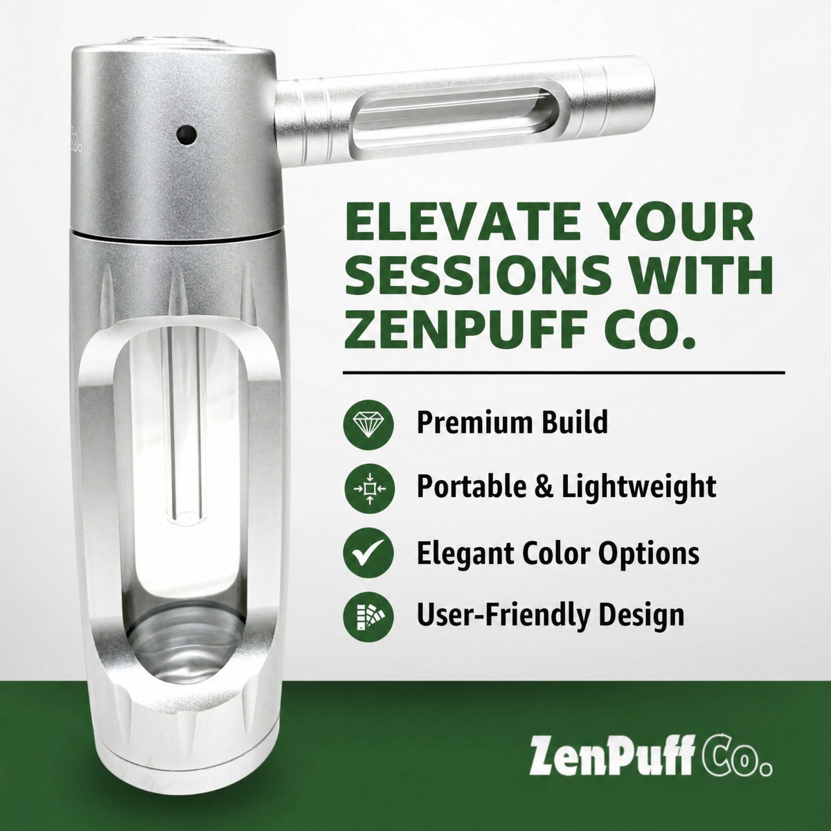 Zenpuff Co Luxury Aluminum/Glass Water Bottle